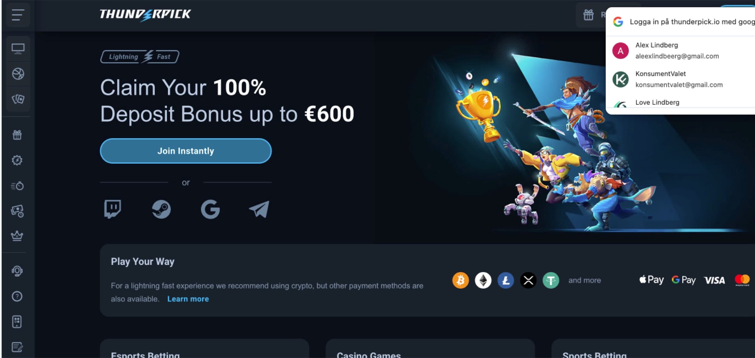 Thunderpick brand image